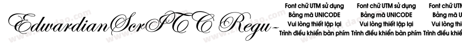 EdwardianScrITC Regu字体转换
